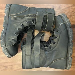 Skingraft by Johnny Cora Leather designer combat boots! Size 8 but fit like 7.5